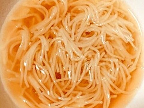 母親のとろみ食にあんかけにゅう麺を作りました